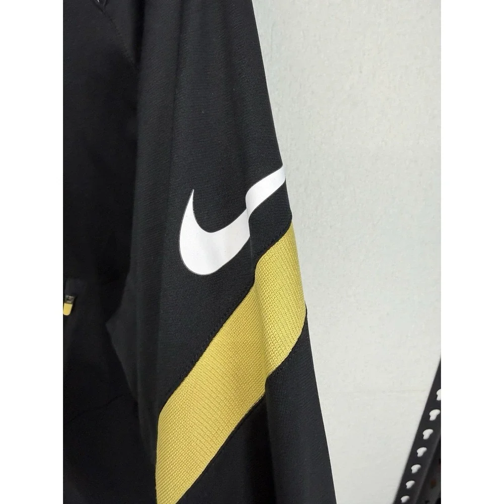 Nike Dri-FIT Men's Black & Gold Full Zip Hoodie‎ Size Large